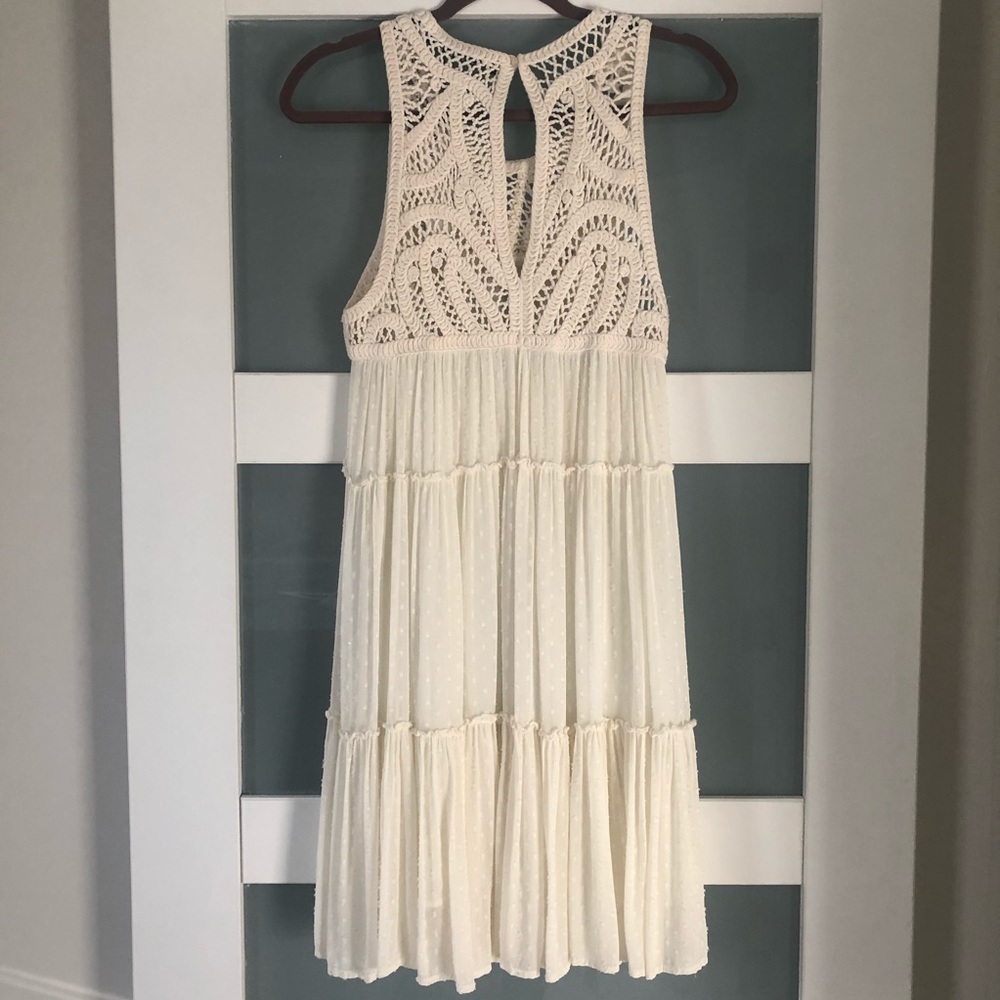 ZARA FLARE DRESS IN IVORY - Picture 4 of 8